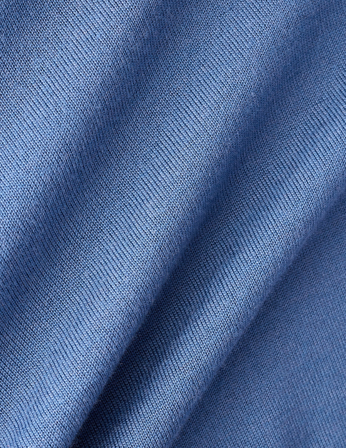 Seamless Premium Merino Knit Crewneck Dusky Blue